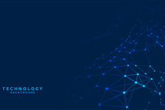 abstract digital technology background with network connection lines